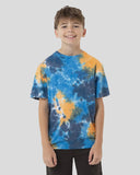 SANTA CRUZ Boys Industrial Dot Mono Tee - BLUE TIE DYE