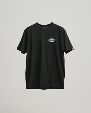 SALTY CREW Hooked Up Premium Short Sleeve Tee  - BLACK