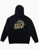 SALTY CREW Hook Up Mid Weight Fleece Hood - BLACK