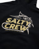 SALTY CREW Hook Up Mid Weight Fleece Hood - BLACK