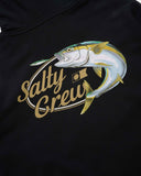 SALTY CREW Yellow Tailed Hood - BLACK