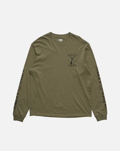 SALTY CREW Vintage Tail Classics LS Tee - DUSTY OLIVE