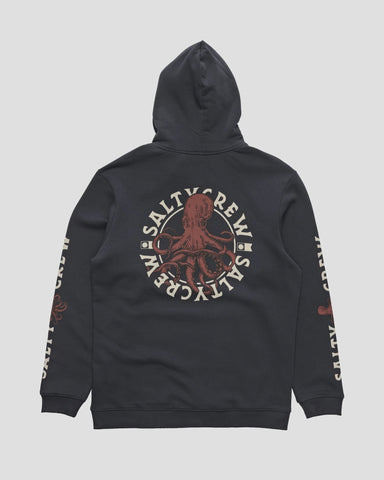 SALTY CREW Tentacle Hooded Fleece - NAVY