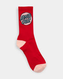 SANTA CRUZ Other Dot Crew Sock 4 Pack - RISE WHITE TURQUOISE WHITE