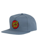 SANTA CRUZ Classic Dot Patch Flat Peak Snap Back - SLATE