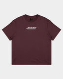 SANTA CRUZ Dice Flame Dot Strip Tee -  MAROON