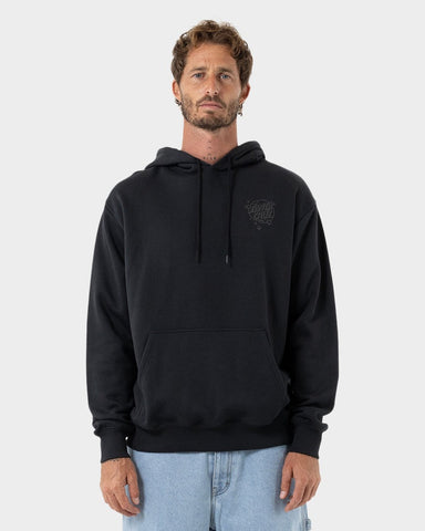 SANTA CRUZ  OS Roskopp Destruct Face Mono Hoodie - OFF BLACK