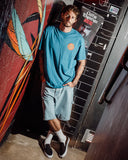 SANTA CRUZ Classic Dot Carpenter Jean Short - LIGHT INDIGO