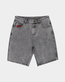 SANTA CRUZ Bone Hand Evolved Jean Shorts - WASHED GREY