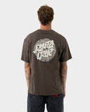 SANTA CRUZ Scrawl Brick Dot Short Sleeve Tee - BROWN