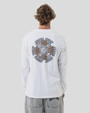SANTA CRUZ Dressen Evo Roses Long Sleeve Tee - WHITE
