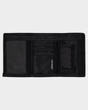 SANTA CRUZ Flaming Dice Velcro Wallet - BLACK