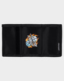 SANTA CRUZ Flaming Dice Velcro Wallet - BLACK