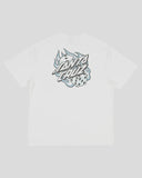 SANTA CRUZ Flaming Dice Dot Flash Tee - WHITE