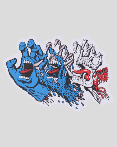 SANTA CRUZ Evolved Hand Sticker - BLUE