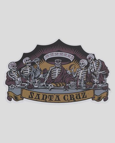 SANTA CRUZ Guzman Dead Diners Matte Sticker - MULTI
