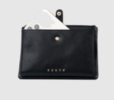 RUSTY Grace Leather Pouch - BLACK 1