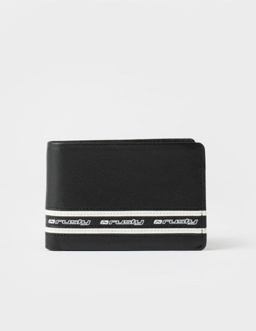 RUSTY Stash Leather Wallet - BLACK