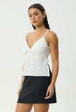 AFENDS Annalise Organic Strappy Top - WHITE