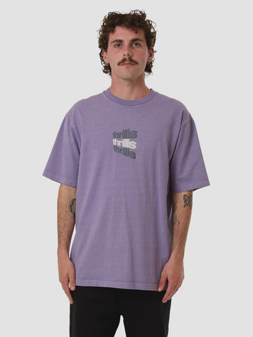 THRILLS Relax Your Eyes Oversize Fit Tee - DUSK