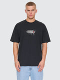 THRILLS Web Of Deceit Oversize Fit Tee - WASHED BLACK
