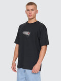 THRILLS Web Of Deceit Oversize Fit Tee - WASHED BLACK