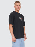 THRILLS Web Of Deceit Oversize Fit Tee - WASHED BLACK