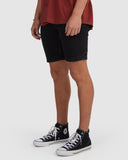 THRILLS Chopped Hem Slim Straight Demin Short - TWILIGHT BLACK