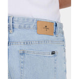THRILLS Bones Raw Slim Denim Short - SERENITY BLUE