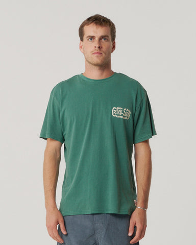 CRITICAL SLIDE Jims Ding Repair Tee - DUSTY GREEN