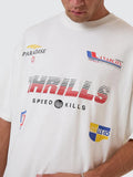 THRILLS Anarchy In Paradise Box Fit Oversize Tee - DIRTY WHITE