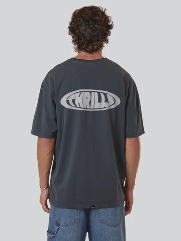 THRILLS Shadowless Oversize Fit Tee - EBONY