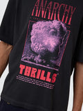THRILLS Constant Chaos Box Fit Oversize Tee - BLUE GRAPHITE