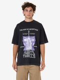 THRILLS Deception Box Fit Oversized Tee - Washed Black