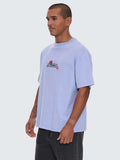 THRILLS Ritual Mystery Box Fit Tee Oversize - CORNFLOWER BLUE