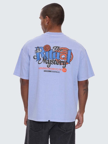 THRILLS Ritual Mystery Box Fit Tee Oversize - CORNFLOWER BLUE