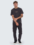 THRILLS Workwear Embroidery Box Fit Tee - DARK CHARCOAL