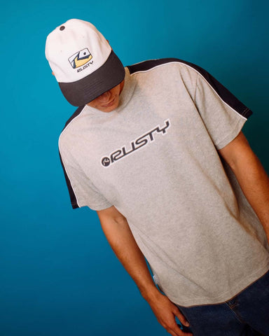 RUSTY Alonso 3.0 Short Sleeve Tee - GREY MARLE