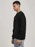 THRILLS - Workwear Embro Oversize Fit Crew  - BLACK