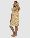 BILLABONG Teens Can't Wait Hoodie Towel - MARIGOLD