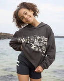 BILLABONG Girls Paradise Stamp Hoodie - OFF BLACK