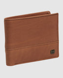 BILLABONG Dimension 2in1 Leather Wallet - TAN
