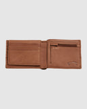 BILLABONG Dimension 2in1 Leather Wallet - TAN