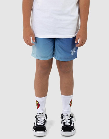 SANTA CRUZ - Universal Oval Dot Elastic waist Board short - DARK BLUE TIE DYE