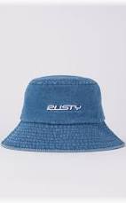 RUSTY Miss Me Denim Bucket Hat - SEA BLUE