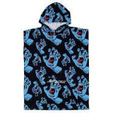 SANTA CRUZ - Screaming Hand Hooded Towel - BLACK
