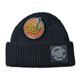 SANTA CRUZ - Youth MFG Dot Beanie Waffle - BLACK