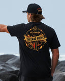THE MAD HUEYS Flame Anchor Short Sleeve Tee - BLACK