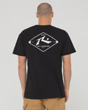 RUSTY Wull Wolume Short Sleeve Tee - BLACK