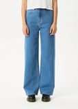 AFENDS Bella Hemp Denim Wide Leg Baggy Jean - WORN BLUE